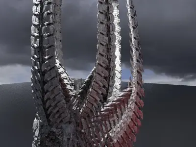 Alien Spine Tower 2  3D model
