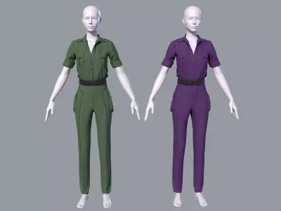 Womens Casual Outfit  2 3D model