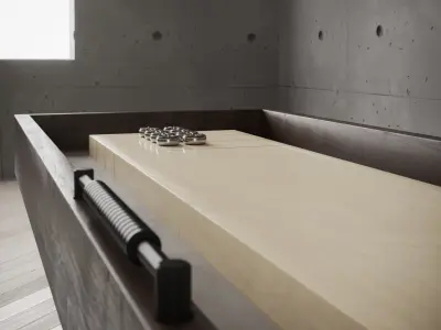 District Eight SHUFFLEBOARD SMALL 3D model