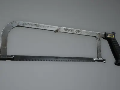 Hacksaw Low-poly 3D model purchase