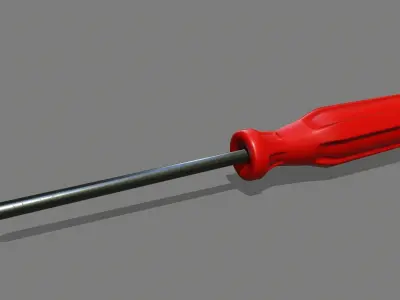 screwdriver Low-poly 3D model 36