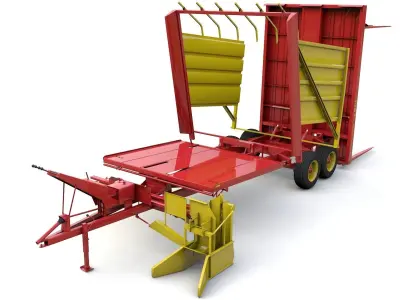 New Holand 1037 Bale Wagon A0014 3D model