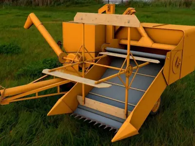 ALLIS CHALMERS 60 ALL CROP HARVESTER 1948 3D model