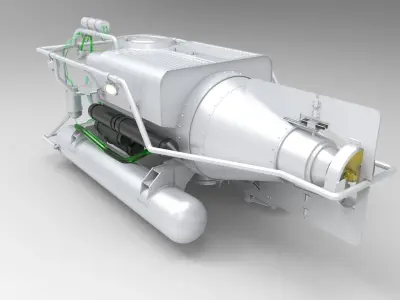 Submersible Underwater Vehicle 3D model