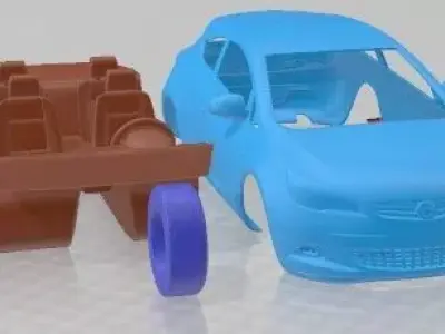 Opel Astra GTC 2012 Printable Car 3D print model