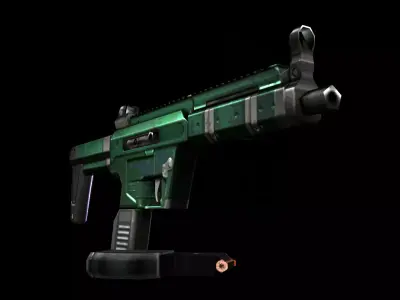 Small 9mm Carbine Low-poly 3D model