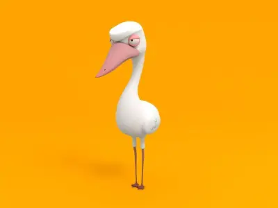 Duck Character Free 3D model