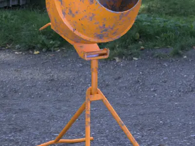 Concrete mixer  Free low-poly 3D model