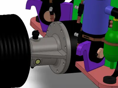 COMPLETE CONIC CRUSHER BODY ALL COMPONENTS 3D model