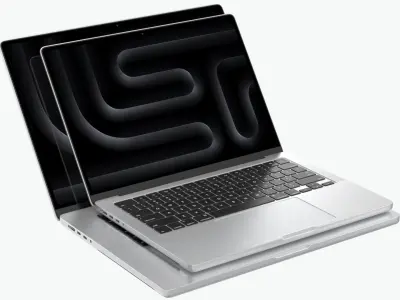Apple MacBook Pro M5 2026 Silver 3D model
