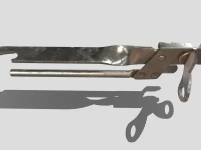 tin opener Low-poly 3D model