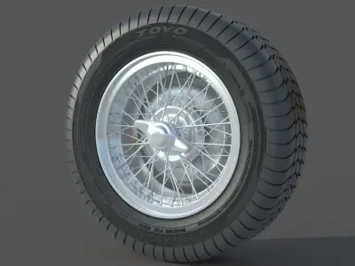 wheel Rim Tire 16 3D model