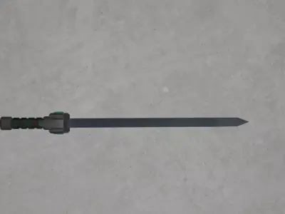 Noble Sword Low-poly 3D model