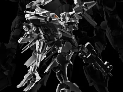 Armored Core Rayleonard 100mm 3D print model