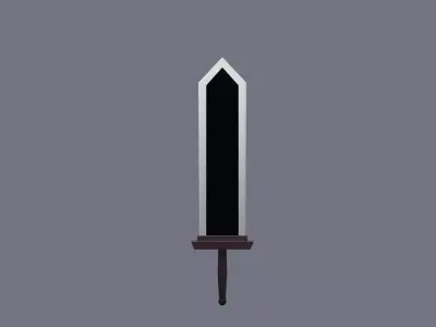 big sword Free low-poly 3D model