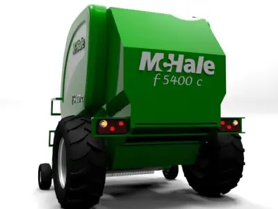 MCHALL BALLER F5400 C LOWPOLY Low-poly 3D model