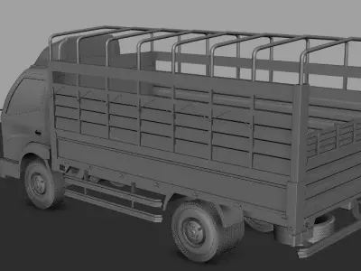 Truck model with cage 3D model