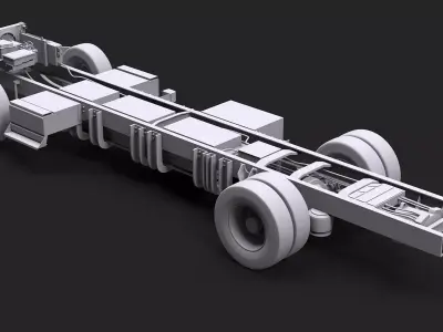 Full Electric Truck Chassis UT 3D model