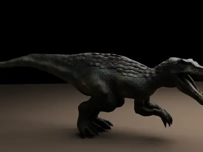 Baryonx Rigged 3D model