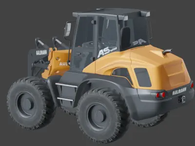 Ahlmann AZ-150F Low-poly 3D model