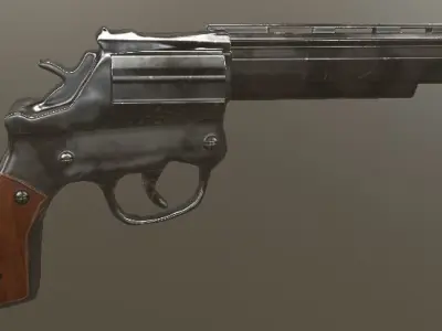 Gun Revolver Free 3D model