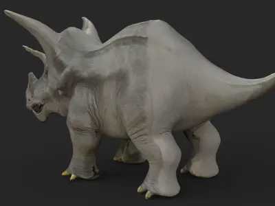 Triceratops Low-poly 3D model get