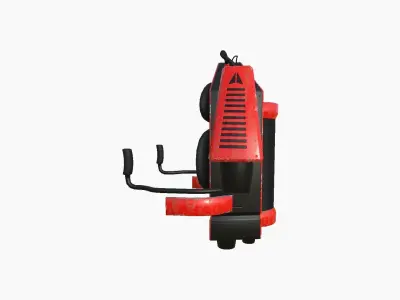 Jetpack G04 Red Black - SciFi Character Design Low-poly 3D model