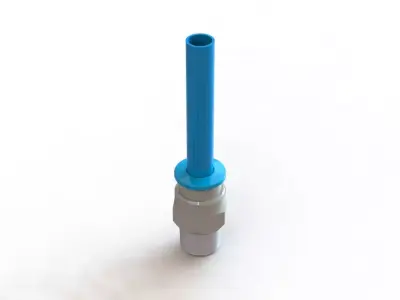Conexao Rapida Festo QS 1-8 6 Quick Connection 3D model