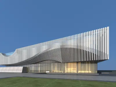 Modern Building 05 3D model