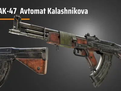 AK-47  Avtomat Kalashnikova 3D model
