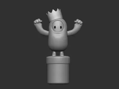  Fall Guys x 2 Fan Art 3D Model Figure - 1 part 3D print model