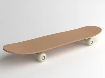 Skate - Editable Poly 3D model