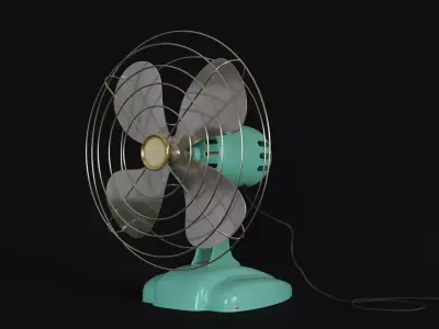 Old Electric Fan 3d Model 3D model