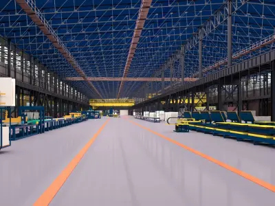 Factory Real-Scale 3D Model 3D model
