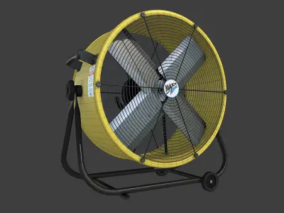 Air Circulator Low-poly 3D model