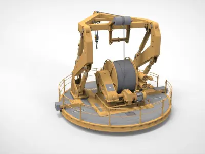 9-Ton manipulator crane 3D model