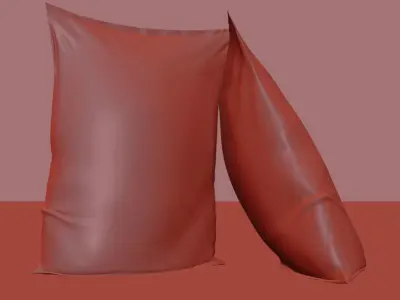 Cement Bag 3D model for Game or factory 3D Still or Walkthrough 3D model