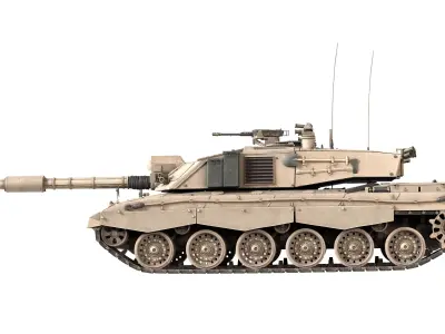 FV4034 Challenger 2 UK Low-poly 3D model