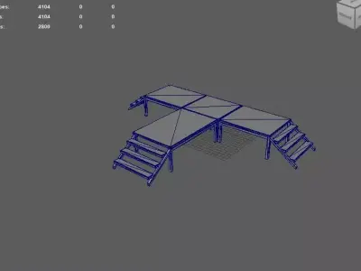 Mobile Event Trailer 3D model