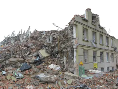Demolished building Ultra HD 16K(1) 3D model