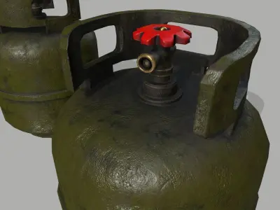 Oxygen Tank Low-poly 3D model purchase