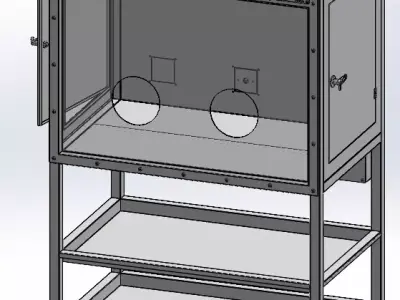 Gloves Box For Clean Room -  Full CAD Design 3D model