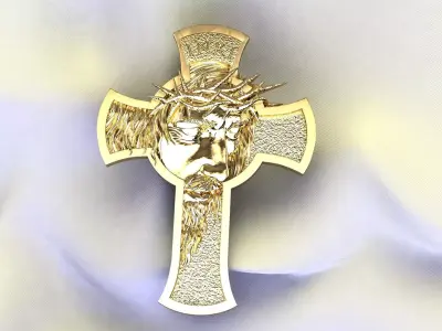 JESUS PENDANT FACE PINGENTE FACE DE JESUS 3D model