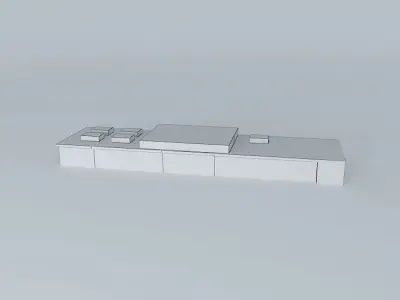 LSZB Belp hangar Free 3D model