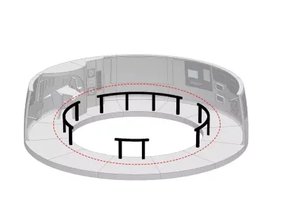 USS Enterprise Bridge Fence - The Wrath of Khan 3D print model