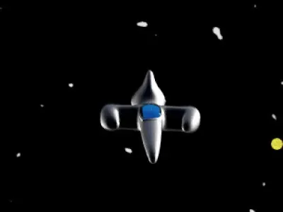 Space ship Model dummy  Free low-poly 3D model