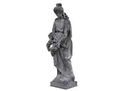 Funeral Sculpture Monument  Low-poly 3D model