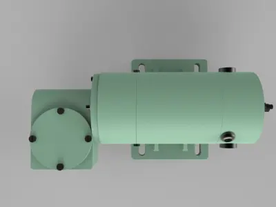 PMDC Motor Free 3D model