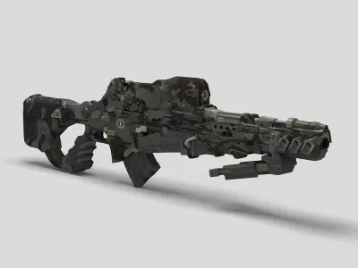 Sci-Fi Gun 03 3D model
