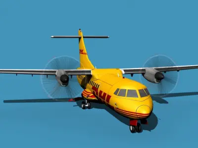 ATR-42-320 DHL Cargo 3D model